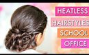 Easy Heatless Hairstyle | School & Office Bun Updo | ShrutiArjunAnand