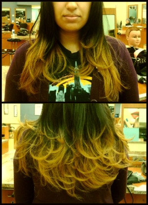 ombre hair . 