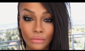 SUMMER TOP AND BOTTOM FALSE LASH TREND BIG LIPS, SILKY STRAIGHT HAIR TUTORIAL | SONJDRADELUXE