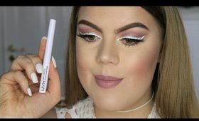Nyx Cosmetics "White Liquid Liner" Tutorial
