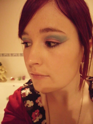 Look I used for a competition where the colours had to be pink, blue and lavender