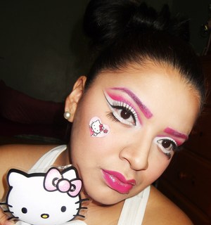 Hello Kitty Inspired Makeup Look :D
