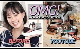 OMG! MY MAKEUP COLLECTION BEFORE YOUTUBE (realistic makeup collection)