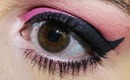 Saint Valentine's Makeup Hot Pink Eyeshadow with Wing / Maquillaje San Valentín Rosa