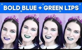Bold Blue and Green Lipsticks: Bewitching Colors to Make a Statement