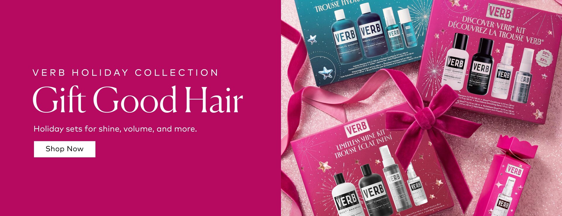 Gift a favorite, try something new, or stock up on a bestselling formula with limited edition Verb sets for shine, hydration, and more. Shop them here at Beautylish.com