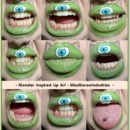 Monster Lip Art - First attempt at Lip Art using face paint pallete