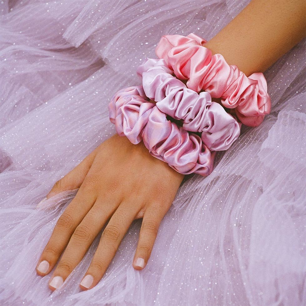 Slip Large Silk Scrunchies – Belleflower