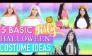 5 Last Minute BASIC One Minute GIRLY HALLOWEEN COSTUMES | Paris & Roxy