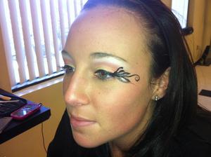 Butterfly Eyeliner on my friend Stephanie