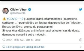 French Government Say Ibuprofen Aggravates Virus