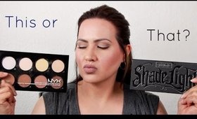 This or That? Kat Von D Shade + Light VS. NYX Highlight & Contour Pro Palette