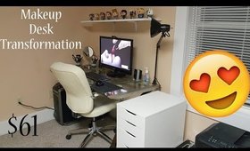 Makeup Desk Transformation for $61!