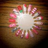 Pink and Red Nail Wheel