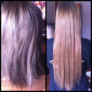 20" straight hot fusion extensions