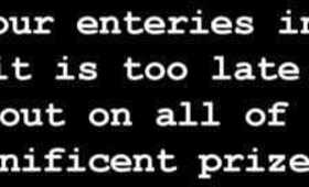 Contest is coming to an end!!
