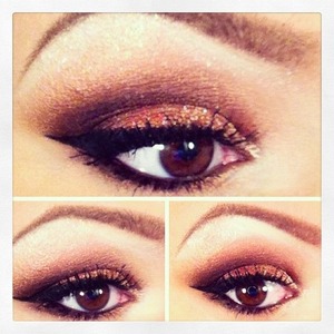 A look created with all Inglot eyeshadow 