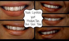 5 Drugstore Nude Lipsticks for Tan, Olive, Medium, Indian Skin Tones