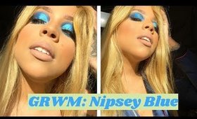 Get Ready #WithMe |  Nip Blue Makeup Tutorial & Hairstyle