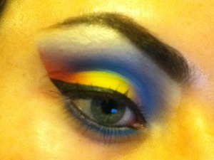 Colorful look I tried.