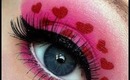 Valentine's Day Makeup Tutorial with glitter liner!