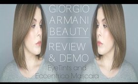 Giorgio Armani Eye Tints + Eccentrico Mascara Review | #ArmaniBeauty | @girlythingsby_e