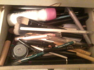 Make-up brushes, eye liner, pencils, etc!!
