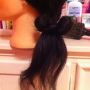 ponytail with bow