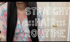 Straight Long Hair Routine: Wet to Dry