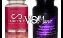 Hairfinity vs Manetabolism Vitamins Review + Giveaway