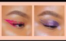 Abstract winged eyeliner makeup compilation