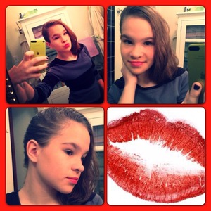 I was having fun with some of my makeup and loved this hairstyle. So I came up with this look:) hope u like!