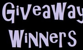 Giveaway Winners