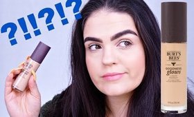 NEW BURTS BEES FOUNDATION!?! | Burts Bees Goodness Glows Foundation