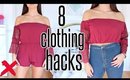 8 CLOTHING HACKS That Will SAVE YOU A LOT OF MONEY !!