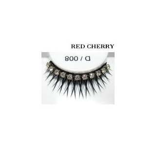 Red Cherry Shimmer & Feather Lashes - D008