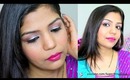 Getting Ready With Me For Diwali Night Party Festival,Bollywood Glamorous Pink Eye Makeup Tutorial