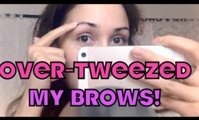 JULIES WORLD: Henna & OVERTWEEZED Brows!