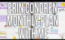 Erin Condren Life Planner Monthly Plan with Me | April 2017