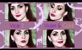 Urban Decay Vice 2 | Violet & Gold Makeup