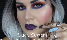Black Currant (Purple, Orange & Blue Makeup Look)
