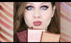 Huda Beauty Nude Obsessions Light, Medium, Rich SWATCHES, REVIEW, and LOOK 2020 | Lillee Jean