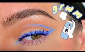 get ready with me for no reason 🦋 ((  makeup transformation ))