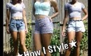 How I Style:: HighWaisted Shorts