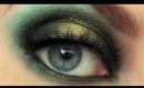 Dark Green & Gold Smokey Eye using Makeup Geek Eyeshadow [HD720]