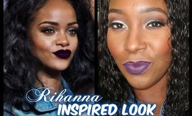 Rihanna inspired Dark Vampy look