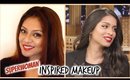 Lilly Singh (iisuperwomanii) Inspired Makeup Look! │ Red Lips Glam Tutorial