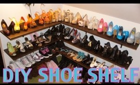 DIY Shoe Shelf and Organization