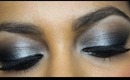 Silver & Black Eid Eye Makeup Tutorial
