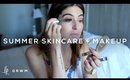 Get Ready With Me: SUMMER SKINCARE & MAKEUP | Lily Pebbles